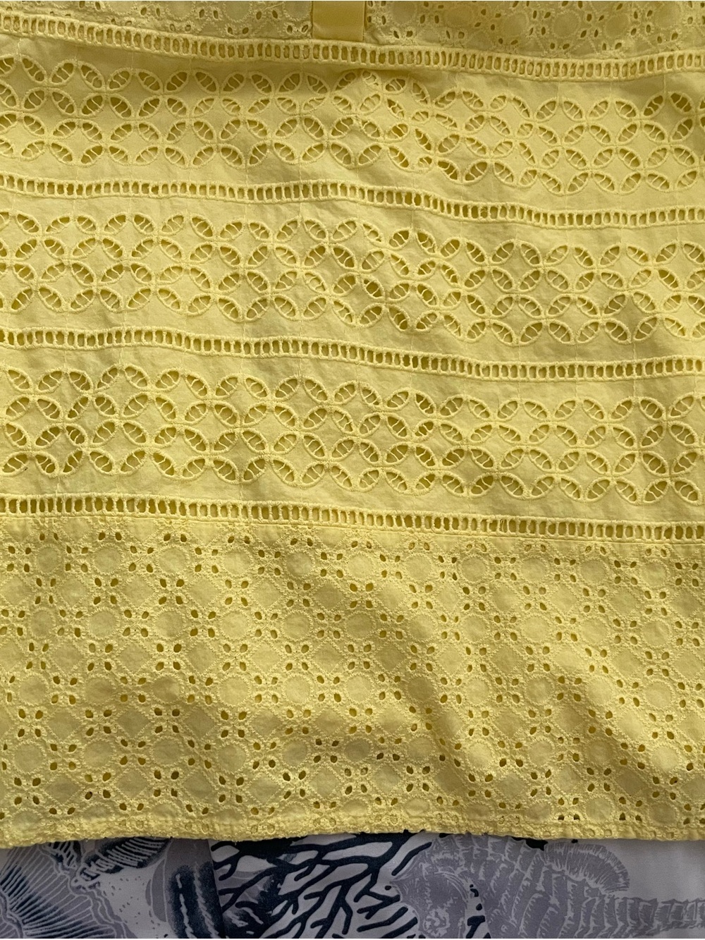 LOFT yellow eyelet dress - Picture 7 of 9
